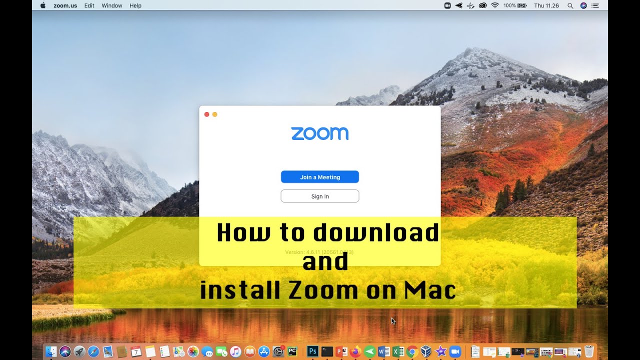 Download Zoom On Mac